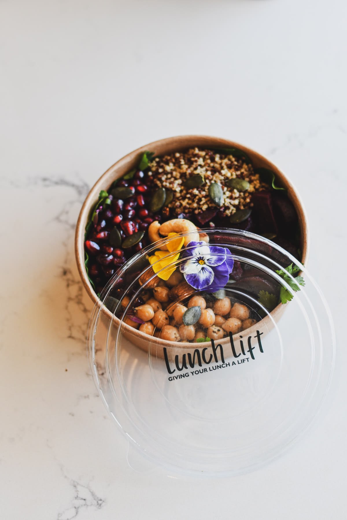 Styled food bowl shot for a food and beverage brand