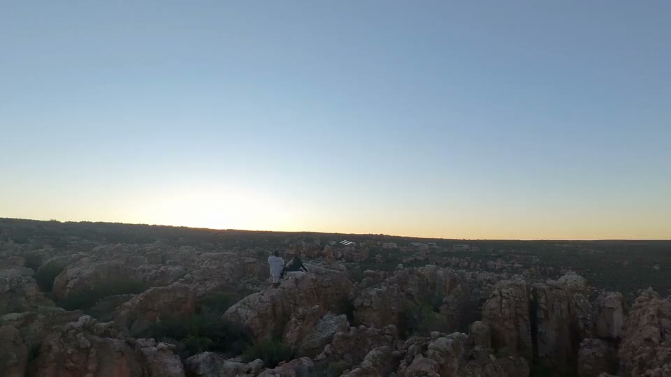Sunset lookout over the Overberg coastline
